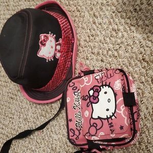 Hello kitty purse and hat